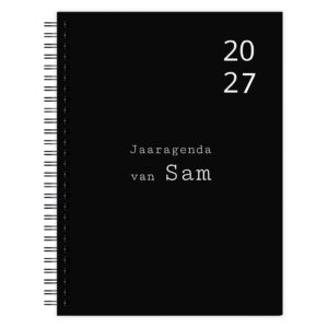 Jaaragenda Simple Black Voorkant