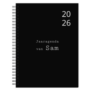 Jaaragenda Simple Black Voorkant