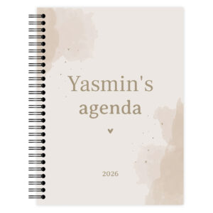Jaaragenda Watercolour Beige Voorkant