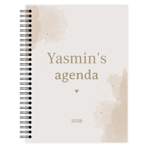 Jaaragenda Watercolour Beige Voorkant