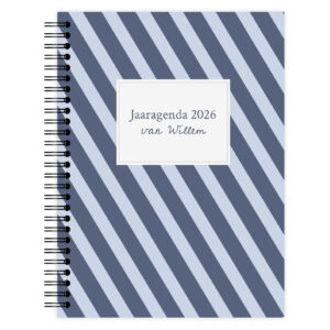 Jaaragenda Blue Stripes Voorkant