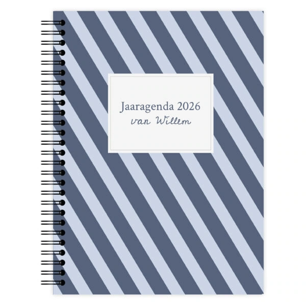 Jaaragenda Blue Stripes Voorkant