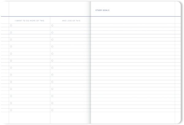 A-Journal A4 schoolagenda 2025-2026 - Flow Blue - Afbeelding 4