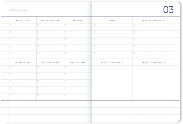 A-Journal A4 schoolagenda 2025-2026 - Flow Blue - Afbeelding 3