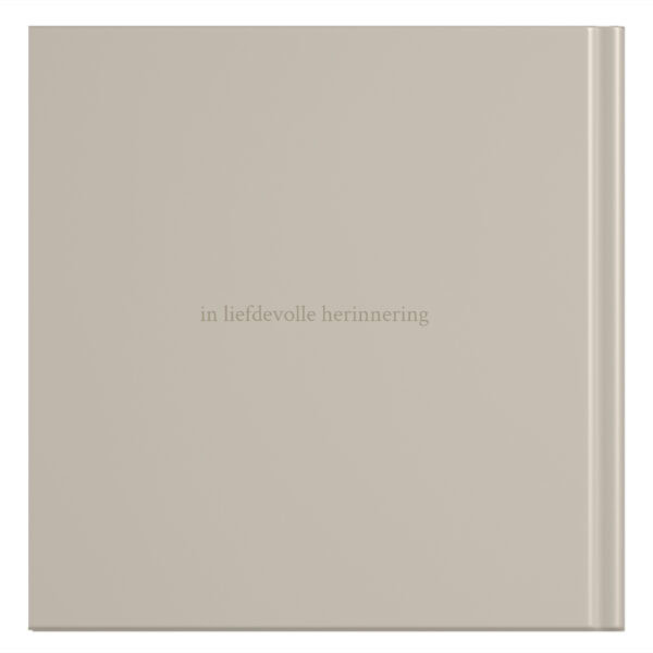 Mockup Achterkant Condoleance Boek Taupe