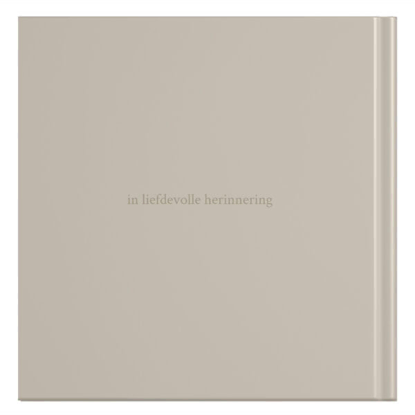 Mockup Achterkant Condoleance Boek Taupe