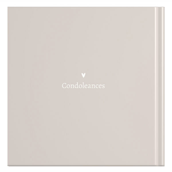Mockup Achterkant Condoleance Boek Photo Sand