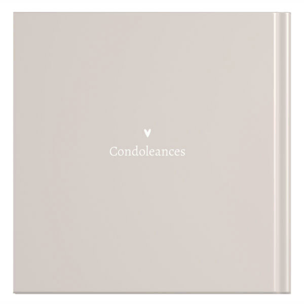 Mockup Achterkant Condoleance Boek Photo Sand