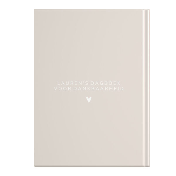 Mockup Achterkant Dagboek Voor Dankbaarheid Sand Love