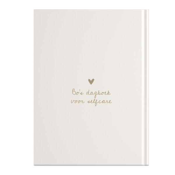 Mockup Achterkant Dagboek Voor Selfcare Flower Chique
