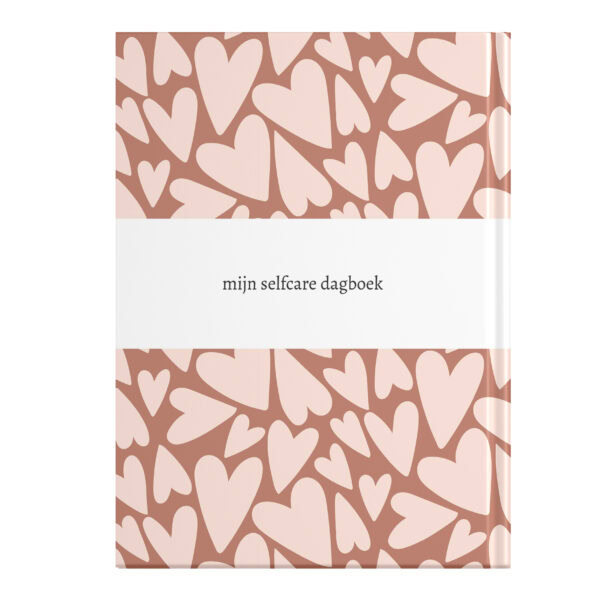 Mockup Achterkant Dagboek Voor Selfcare Hearts