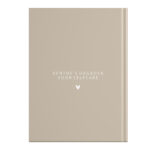 Mockup Achterkant Dagboek Voor Selfcare Taupe Love