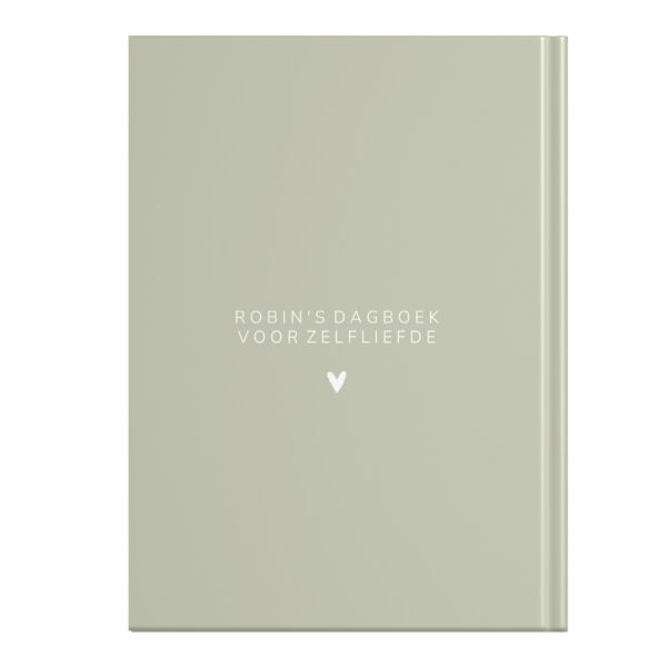 Mockup Achterkant Dagboek Voor Zelfliefde Green