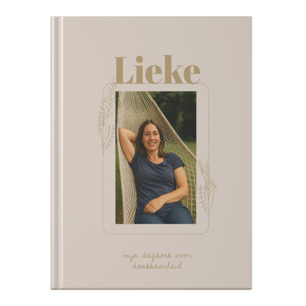 Mockup Dagboek Voor Dankbaarheid Flower Chique