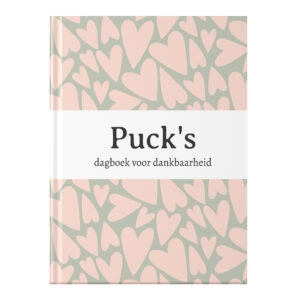 Mockup Dagboek Voor Dankbaarheid Hearts