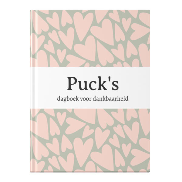Mockup Dagboek Voor Dankbaarheid Hearts
