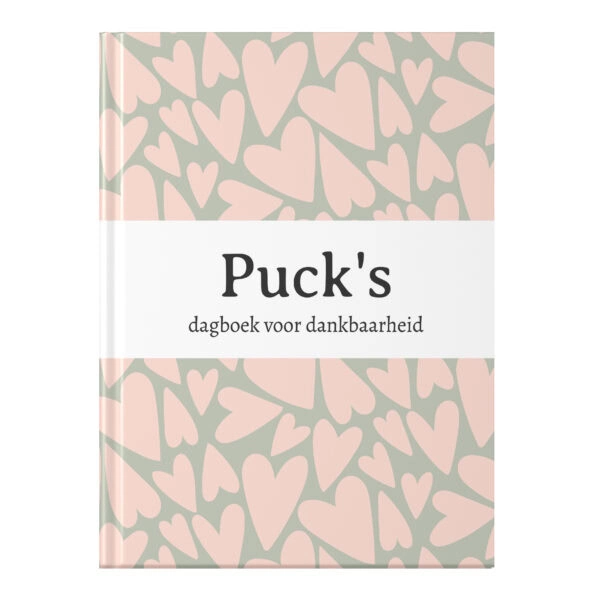 Mockup Dagboek Voor Dankbaarheid Hearts