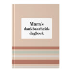 Mockup Dagboek Voor Dankbaarheid Stripes