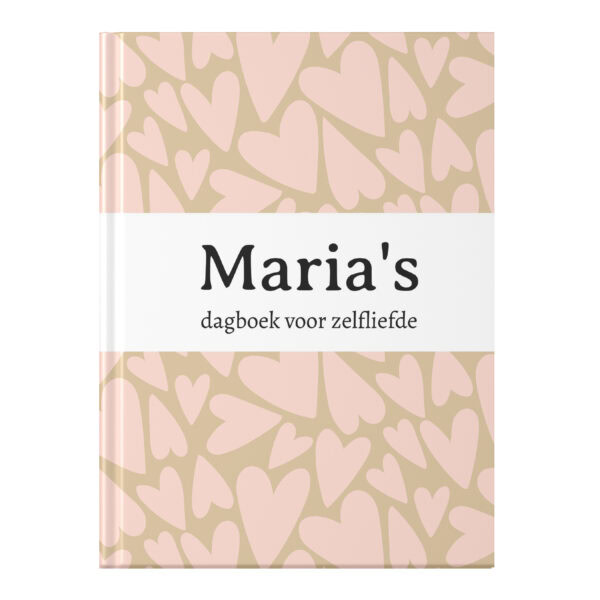 Mockup Dagboek Voor Zelfliefde Hearts