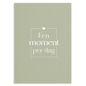Mockup Een Moment Per Dag Olifjgroen