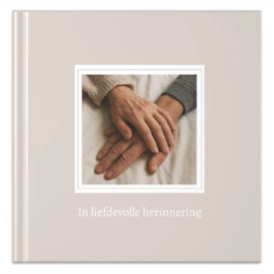 Mockup Voorkant Condoleance Boek Photo Sand