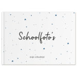 Schoolfotoboek Mockup Cover Jeans Dots