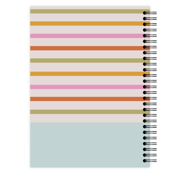 Bucketlistboek Achterkant Rainbow Stripes