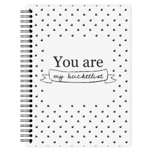 Bucketlistboek Koppels Voorkant Quote Monochrome