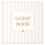 Gastenboek Guestbook Mandarin Stripes Voorkant
