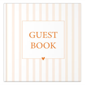 Gastenboek Guestbook Mandarin Stripes Voorkant