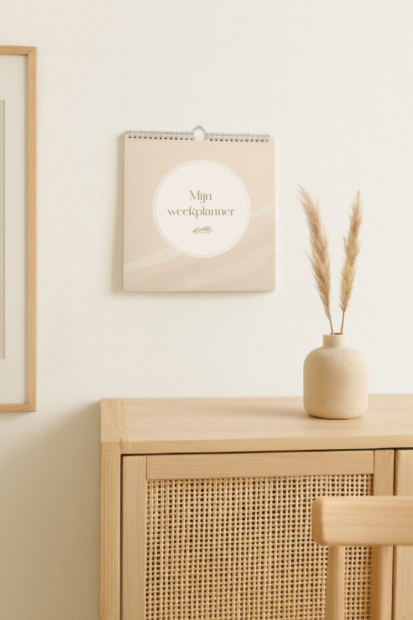 Mijn Weekplanner Ophangbaar Beige