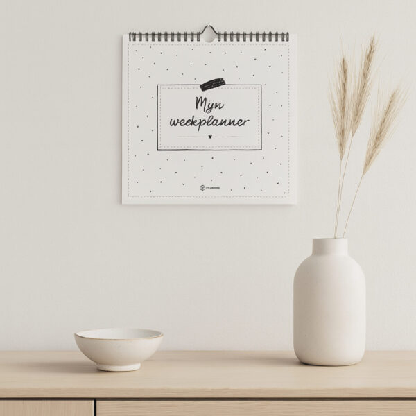 Mijn Weekplanner Zwart Wit