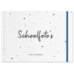 Schoolfotoboek Dots Blauw