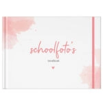 Schoolfotoboek Watercolour Roze