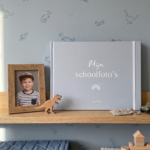 Schoolfotoboek Blauw Staand