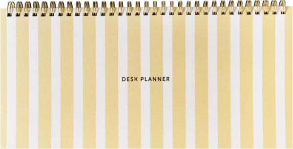 Fabrique Deskplanner - Weekplanner - Stripes Yellow