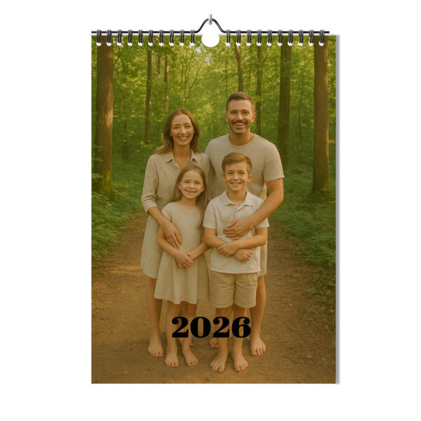 Mockup Jaarkalender 2026 A4 Staand Voorkant Photo