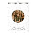 Mockup Verjaardagskalender A3 Staand Zwart Wit