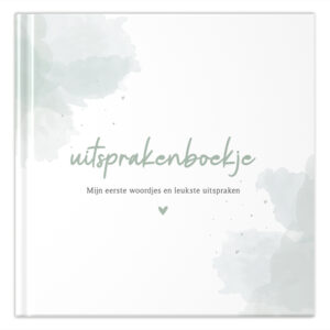 Mockup Voorkant Watercolour Groen Uitsprakenboekje