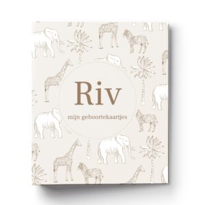 Personalisatie Bewaarmap Geboortekaartjes African Animals