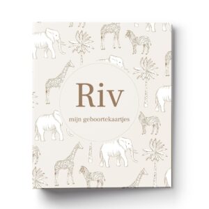 Personalisatie Bewaarmap Geboortekaartjes African Animals