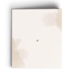 Personalisatie Bewaarmap Geboortekaartjes Watercolour Beige Achterkant