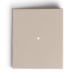 Personalisatie Bewaarmap Trouwkaarten Modern Date Taupe Achterkant