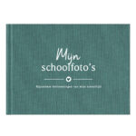 Schoolfotoboek Linnen Groen
