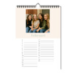 Verjaardagskalender Staand A4 Happy Stripes Feb