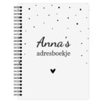 Adresboekje Monochrome Dots