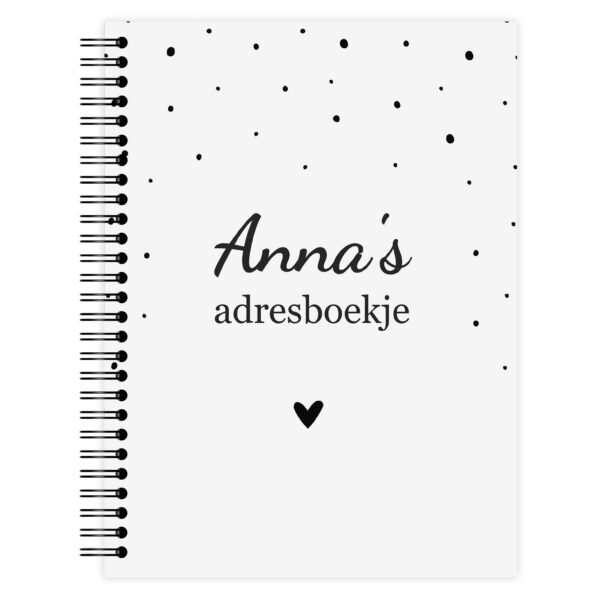 Adresboekje Monochrome Dots