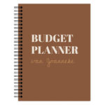 Budgetplanner Chocolate Brown