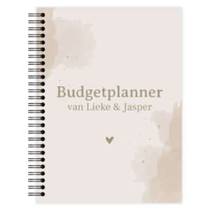Budgetplanner Watercolour Beige