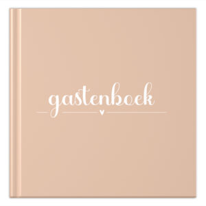 Gastenboek Universeel Peach